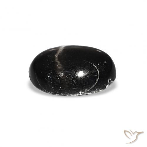 9,17 ctw natürlicher Schwarz Sterndiopsid, Oval, Transparent