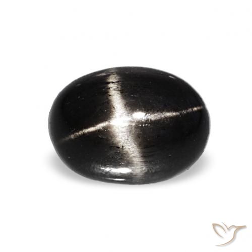 1.48ct Schwarz Sterndiopsid, Oval, Lichtundurchlässig