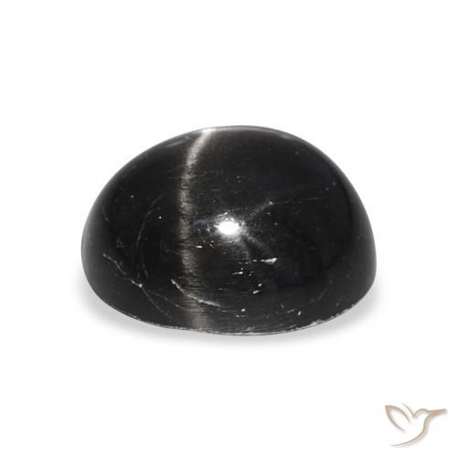 9,17 ctw natürlicher Schwarz Sterndiopsid, Oval, Lichtundurchlässig