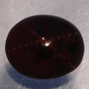 5,02 ctw natürlicher Rötlich schwarz Stern-Granat, Oval Schliff, Lichtdurchlässig