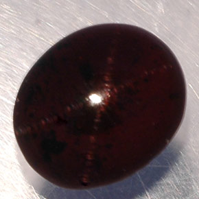 5,02 ctw natürlicher Rötlich schwarz Stern-Granat, Oval Schliff, Lichtdurchlässig