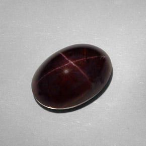 25,18 ctw natürlicher schwarzer Stern-Granat, Oval Schliff, Lichtundurchlässig