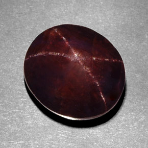 12,22 ctw natürlicher roter Stern-Granat, Oval Schliff, Lichtundurchlässig