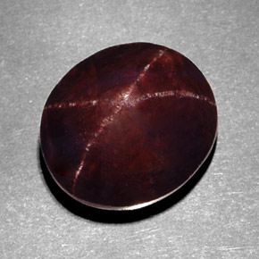 12,22 ctw natürlicher roter Stern-Granat, Oval Schliff, Lichtundurchlässig