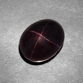 11,14 ctw natürlicher roter Stern-Granat, Oval Schliff, Lichtundurchlässig