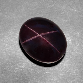 12,20 ctw natürlicher roter Stern-Granat, Oval Schliff, Lichtundurchlässig