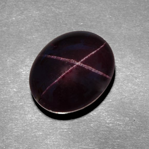 12,20 ctw natürlicher roter Stern-Granat, Oval Schliff, Lichtundurchlässig