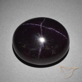 9,17 ctw natürlicher dunkellila Sterngranat, Oval, Lichtundurchlässig