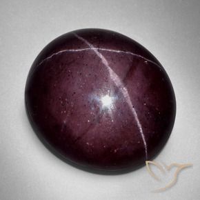 9,17 ctw natürlicher dunkelrot Sterngranat, Oval, Lichtundurchlässig