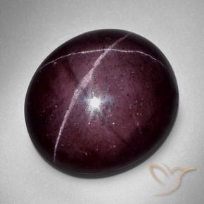 9,17 ctw natürlicher dunkelrot Sterngranat, Oval, Lichtundurchlässig