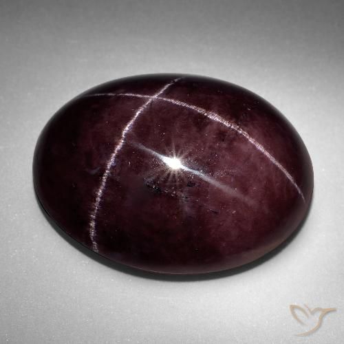 71.36ct Natürlicher dunkelrot Sterngranat, Oval, Lichtundurchlässig