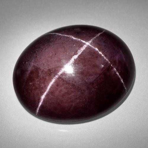 9,17 ctw natürlicher Dunkelrot Stern-Granat, Oval Schliff, Lichtundurchlässig