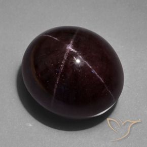 9,17 ctw natürlicher dunkelrot Sterngranat, Oval, Lichtundurchlässig