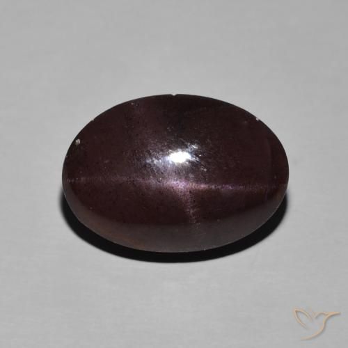 14.01ct Natürlicher dunkelrot Sterngranat, Oval, Lichtundurchlässig