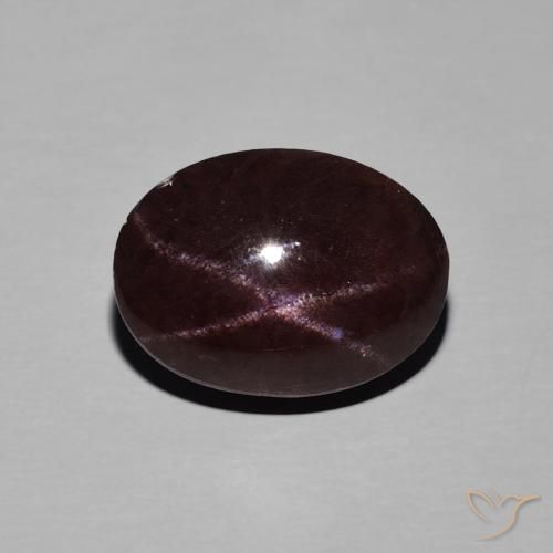 8.91ct Natürlicher dunkelrot Sterngranat, Oval, Lichtundurchlässig