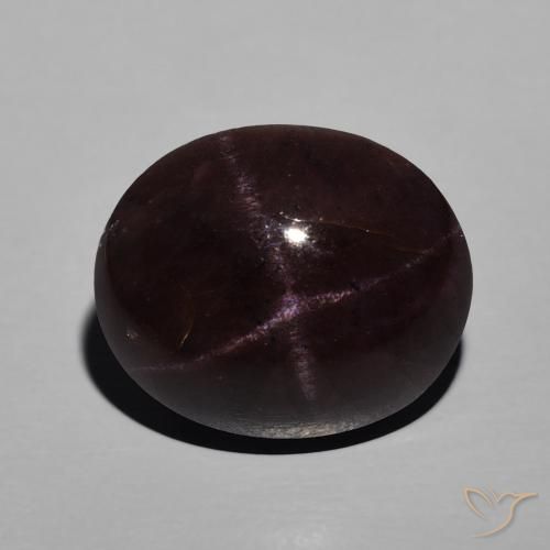 10.95ct Natürlicher dunkelrot Sterngranat, Oval, Lichtundurchlässig