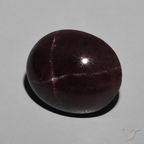 9,17 ctw natürlicher dunkelrot Sterngranat, Oval, Lichtundurchlässig
