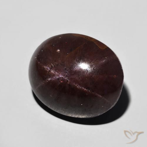 9,17 ctw natürlicher dunkelrot Sterngranat, Oval, Lichtundurchlässig