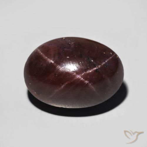 11.12ct Natürlicher dunkelrot Sterngranat, Oval, Lichtundurchlässig