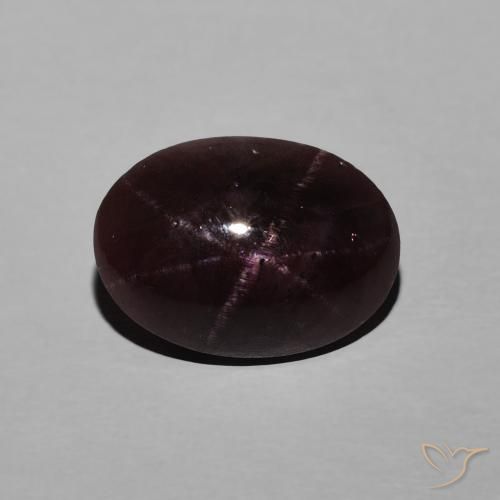 6.07ct Natürlicher dunkelrot Sterngranat, Oval, Lichtundurchlässig
