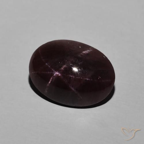 9,17 ctw natürlicher dunkelrot Sterngranat, Oval, Lichtundurchlässig