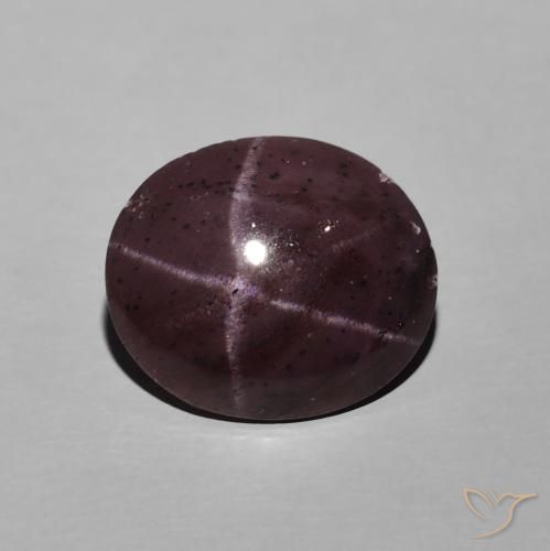 6.74ct Natürlicher dunkelrot Sterngranat, Oval, Lichtundurchlässig