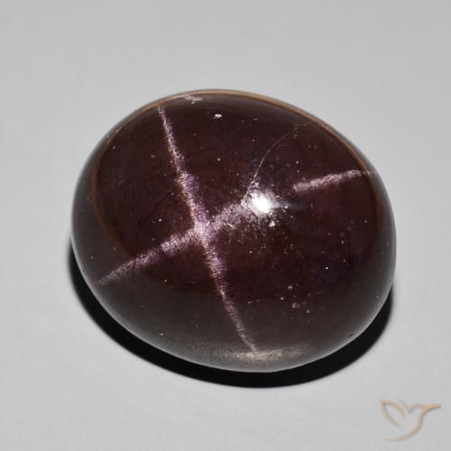 9,17 ctw natürlicher dunkelrot Sterngranat, Oval, Lichtundurchlässig