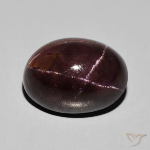 27.47ct Natürlicher dunkelrot Sterngranat, Oval, Lichtundurchlässig, Photo A