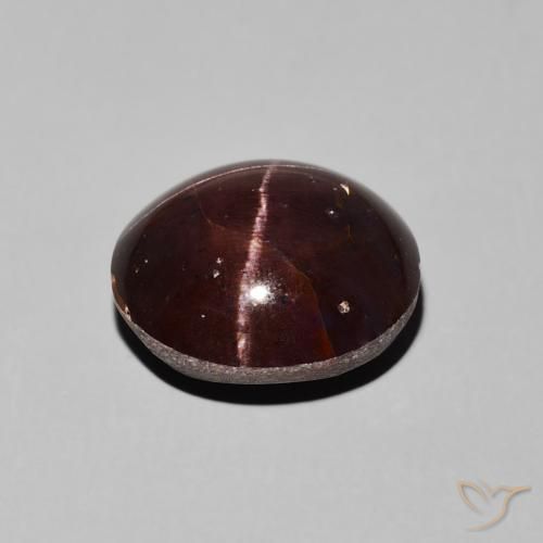 9,17 ctw natürlicher dunkelrot Sterngranat, Oval, Lichtundurchlässig