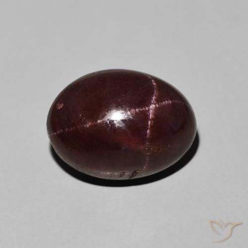 9,17 ctw natürlicher dunkelrot Sterngranat, Oval, Lichtundurchlässig