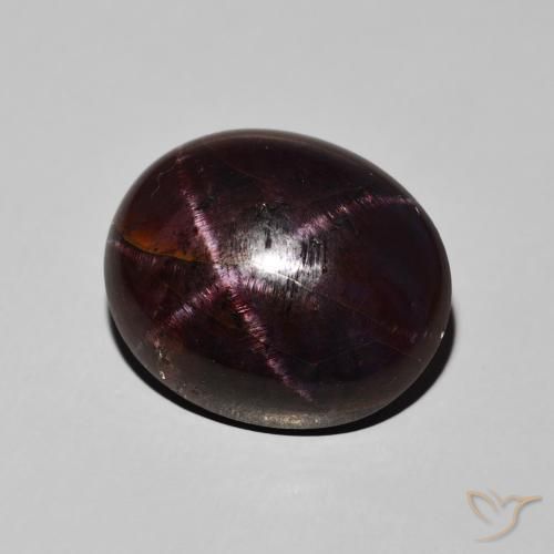 9,17 ctw natürlicher dunkelrot Sterngranat, Oval, Lichtundurchlässig