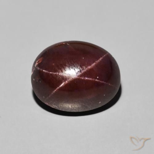 7.44ct Natürlicher dunkelrot Sterngranat, Oval, Lichtundurchlässig