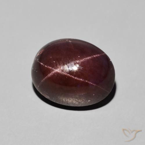 9,17 ctw natürlicher dunkelrot Sterngranat, Oval, Lichtundurchlässig