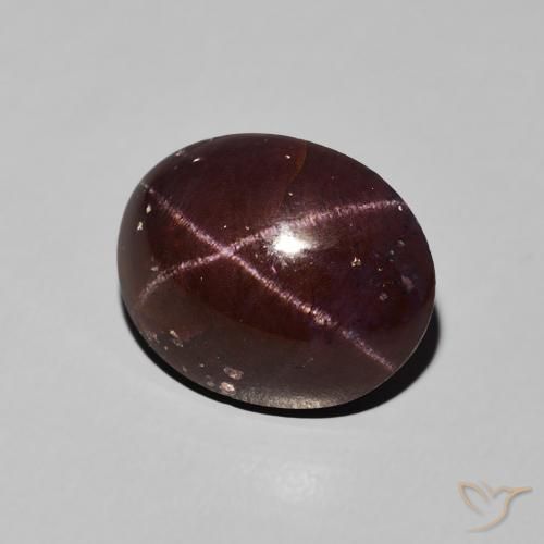 9,17 ctw natürlicher dunkelrot Sterngranat, Oval, Lichtundurchlässig