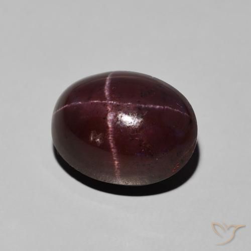 9,17 ctw natürlicher dunkelrot Sterngranat, Oval, Lichtundurchlässig