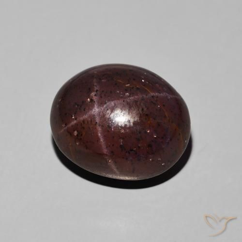 9,17 ctw natürlicher dunkelrot Sterngranat, Oval, Lichtundurchlässig