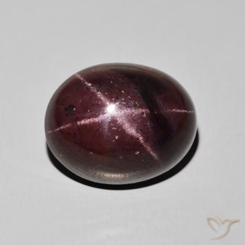27.66ct Natürlicher dunkelrot Sterngranat, Oval, Lichtundurchlässig