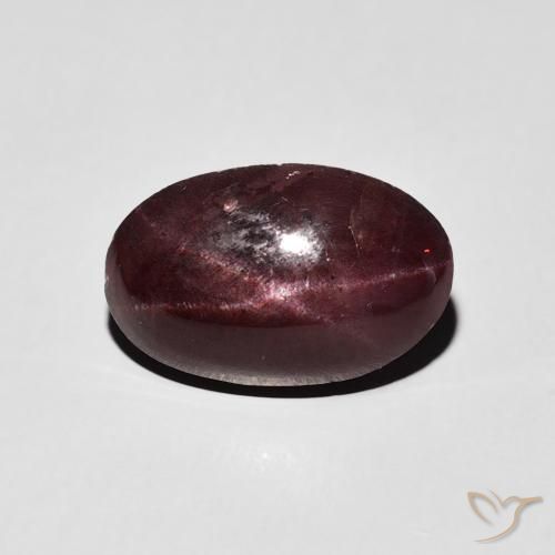 6.42ct Natürlicher dunkelrot Sterngranat, Oval, Lichtundurchlässig