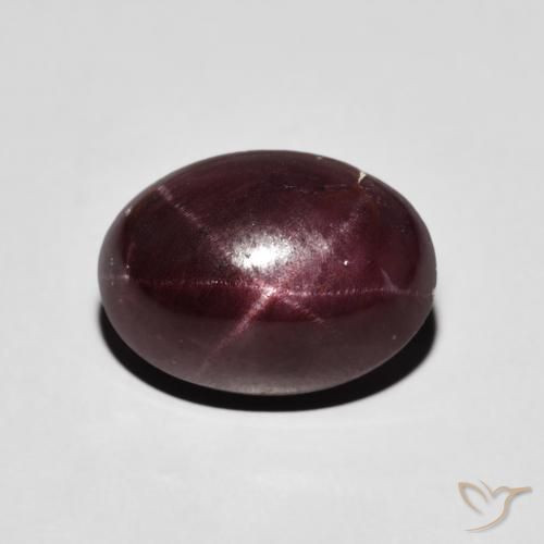8.11ct Natürlicher Mahagonirot Sterngranat, Oval, Lichtundurchlässig