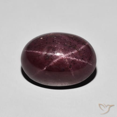 16.07ct Natürlicher dunkelrot Sterngranat, Oval, Lichtundurchlässig