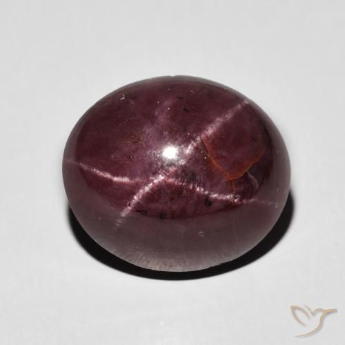 7.95ct Natürlicher dunkelrot Sterngranat, Oval, Lichtundurchlässig