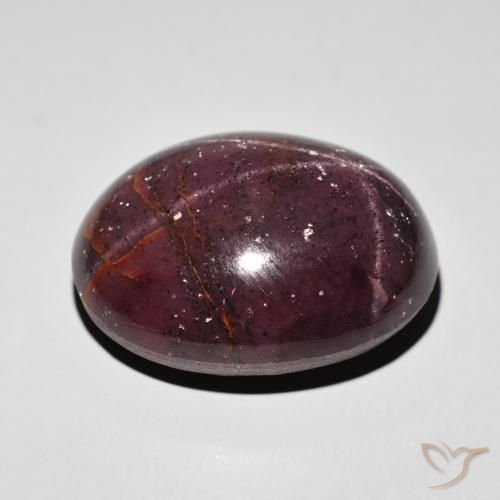 9,17 ctw natürlicher dunkelrot Sterngranat, Oval, Lichtundurchlässig