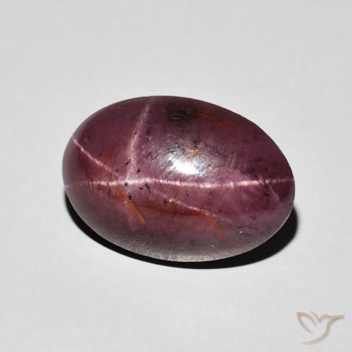 9,17 ctw natürlicher Medium Dark-Red Sterngranat, Oval, Lichtundurchlässig