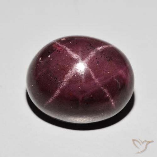 47.10ct Natürlicher dunkelrot Sterngranat, Oval, Lichtundurchlässig