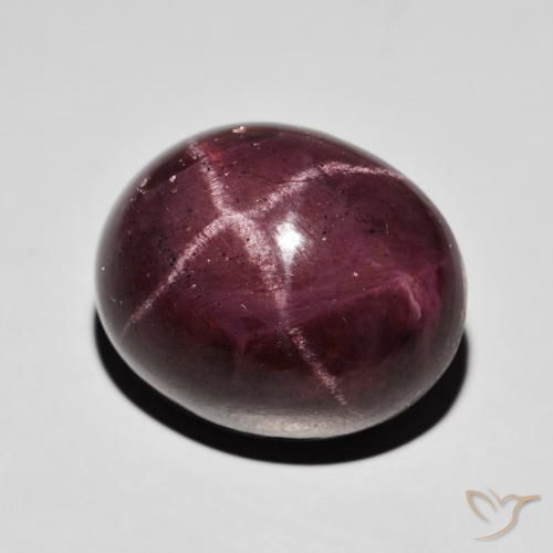 9,17 ctw natürlicher dunkelrot Sterngranat, Oval, Lichtundurchlässig