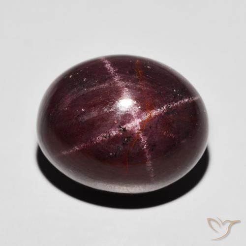 37.00ct Natürlicher dunkelrot Sterngranat, Oval, Lichtundurchlässig