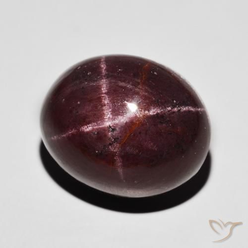 9,17 ctw natürlicher dunkelrot Sterngranat, Oval, Lichtundurchlässig