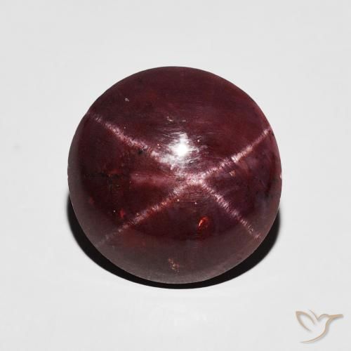 8.57ct Natürlicher dunkelrot Sterngranat, Runden, Lichtundurchlässig