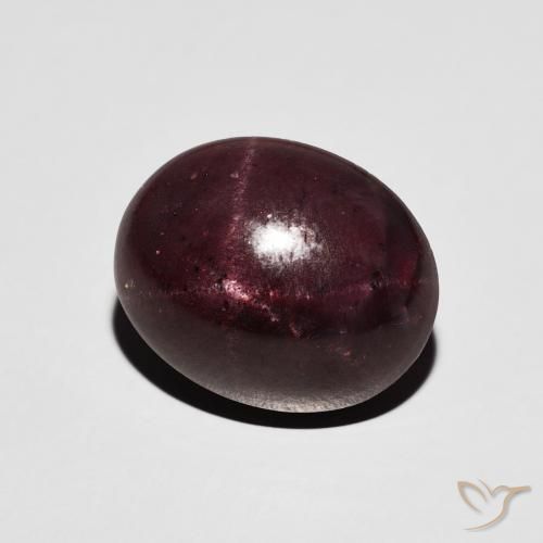 9,17 ctw natürlicher dunkelrot Sterngranat, Oval, Lichtundurchlässig