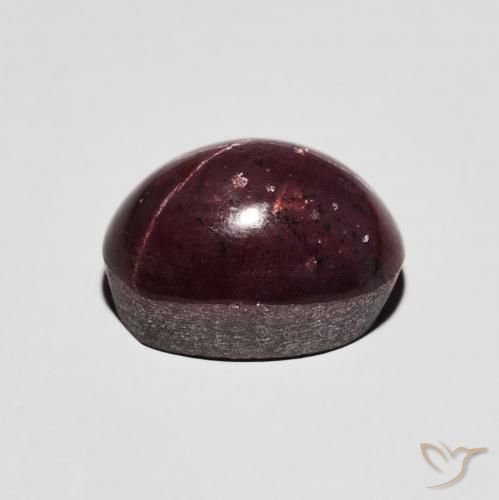 9,17 ctw natürlicher dunkelrot Sterngranat, Oval, Lichtundurchlässig